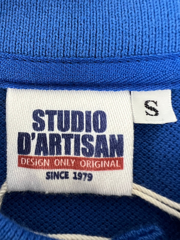 【中古品】【メンズ】 STUDIO D'ARTISAN ステュディオダルチザン S/S POLO SHIRT 9590 ショートスリーブ ポロシャツ 半袖 トップス 145-260803-kk-21-hon サイズ：S カラー：ブルー 万代Net店