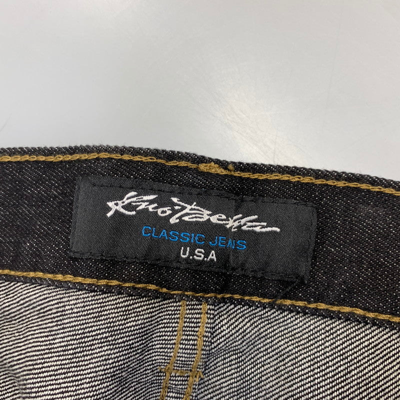 【中古品】【メンズ】 KNO-BETTA ノーベター CLASSIC JEANS 998 DENIM SHORTS クラシック ジーンズ デニム ショーツ USA製 ショートパンツ ズボン ボトムス 153-260728-ay-12-izu サイズ：44 カラー：RAW INDIGO 万代Net店