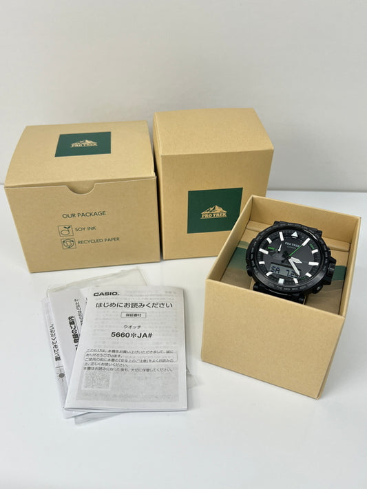 【中古品】【メンズ】 CASIO カシオ PRO TREK CLIMBER LINE PRW-6621Y-1JF TOUGHSOLAR プロトレック クライマーライン タフソーラー 腕時計 197-260727-kk-09-hon カラー：BLACK 万代Net店