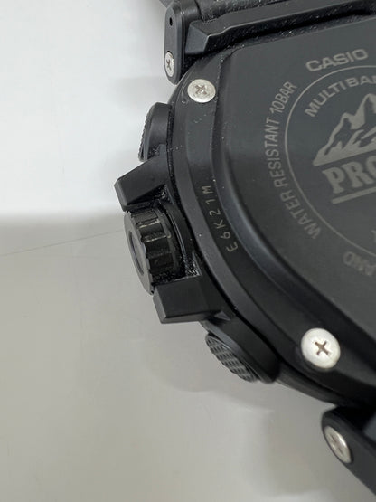 【中古品】【メンズ】 CASIO カシオ PRO TREK CLIMBER LINE PRW-6621Y-1JF TOUGHSOLAR プロトレック クライマーライン タフソーラー 腕時計 197-260727-kk-09-hon カラー：BLACK 万代Net店