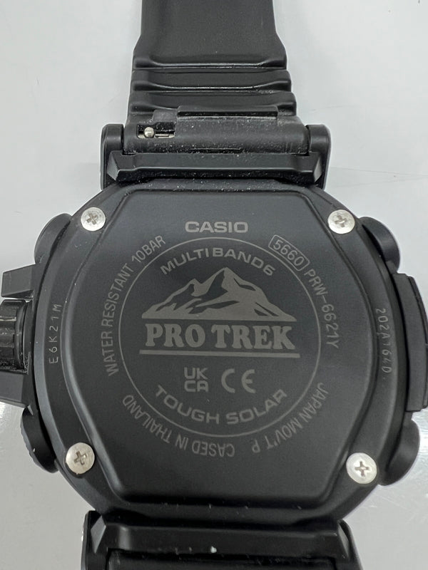 【中古品】【メンズ】 CASIO カシオ PRO TREK CLIMBER LINE PRW-6621Y-1JF TOUGHSOLAR プロトレック クライマーライン タフソーラー 腕時計 197-260727-kk-09-hon カラー：BLACK 万代Net店