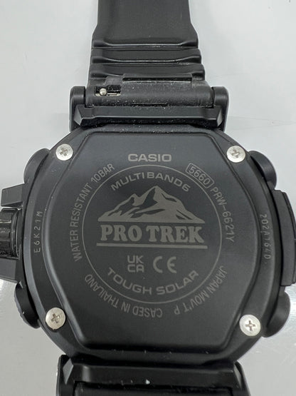 【中古品】【メンズ】 CASIO カシオ PRO TREK CLIMBER LINE PRW-6621Y-1JF TOUGHSOLAR プロトレック クライマーライン タフソーラー 腕時計 197-260727-kk-09-hon カラー：BLACK 万代Net店