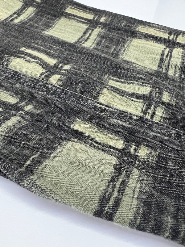 【中古品】【メンズ】 SASSAFRAS ササフラス L/S SHADOW CHECK SHIRT ロングスリーブ シャドーチェックシャツ 長袖 トップス 145-260803-kk-26-hon サイズ：S カラー：グリーン系 万代Net店