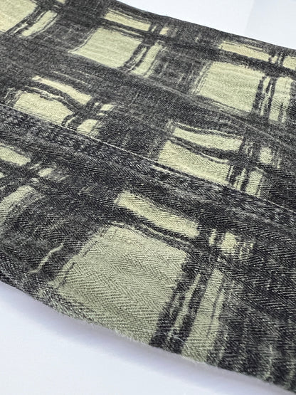 【中古品】【メンズ】 SASSAFRAS ササフラス L/S SHADOW CHECK SHIRT ロングスリーブ シャドーチェックシャツ 長袖 トップス 145-260803-kk-26-hon サイズ：S カラー：グリーン系 万代Net店