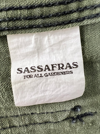【中古品】【メンズ】 SASSAFRAS ササフラス L/S SHADOW CHECK SHIRT ロングスリーブ シャドーチェックシャツ 長袖 トップス 145-260803-kk-26-hon サイズ：S カラー：グリーン系 万代Net店