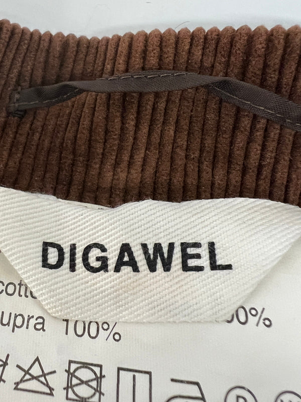 【中古品】【メンズ】 DIGAWEL ディガウェル NO COLLAR JACKET (1)(CORDUROY) DWROB023 ノーカラージャケット ライトアウター 140-260815-kk-05-hon サイズ：2 カラー：ブラウン 万代Net店