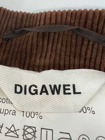 【中古品】【メンズ】 DIGAWEL ディガウェル NO COLLAR JACKET (1)(CORDUROY) DWROB023 ノーカラージャケット ライトアウター 140-260815-kk-05-hon サイズ：2 カラー：ブラウン 万代Net店