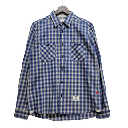 【中古品】【メンズ】 BEDWIN&THE HEARTBREAKERS ベドウィンアンドザハートブレイカーズ OMBRE CHECK LS SHIRT オンブレ チェック ロングスリーブ シャツ トップス 長袖 142-260710-cs-15-izu サイズ：不明 カラー：ブルー 万代Net店