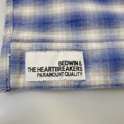 【中古品】【メンズ】 BEDWIN&THE HEARTBREAKERS ベドウィンアンドザハートブレイカーズ OMBRE CHECK LS SHIRT オンブレ チェック ロングスリーブ シャツ トップス 長袖 142-260710-cs-15-izu サイズ：不明 カラー：ブルー 万代Net店