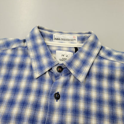 【中古品】【メンズ】 BEDWIN&THE HEARTBREAKERS ベドウィンアンドザハートブレイカーズ OMBRE CHECK LS SHIRT オンブレ チェック ロングスリーブ シャツ トップス 長袖 142-260710-cs-15-izu サイズ：不明 カラー：ブルー 万代Net店