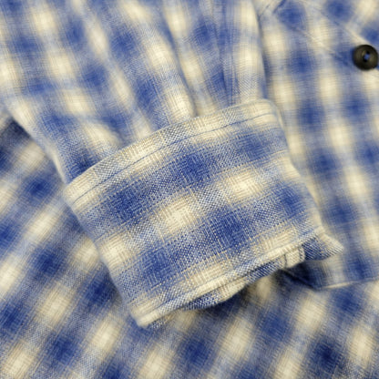 【中古品】【メンズ】 BEDWIN&THE HEARTBREAKERS ベドウィンアンドザハートブレイカーズ OMBRE CHECK LS SHIRT オンブレ チェック ロングスリーブ シャツ トップス 長袖 142-260710-cs-15-izu サイズ：不明 カラー：ブルー 万代Net店