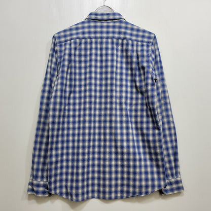 【中古品】【メンズ】 BEDWIN&THE HEARTBREAKERS ベドウィンアンドザハートブレイカーズ OMBRE CHECK LS SHIRT オンブレ チェック ロングスリーブ シャツ トップス 長袖 142-260710-cs-15-izu サイズ：不明 カラー：ブルー 万代Net店