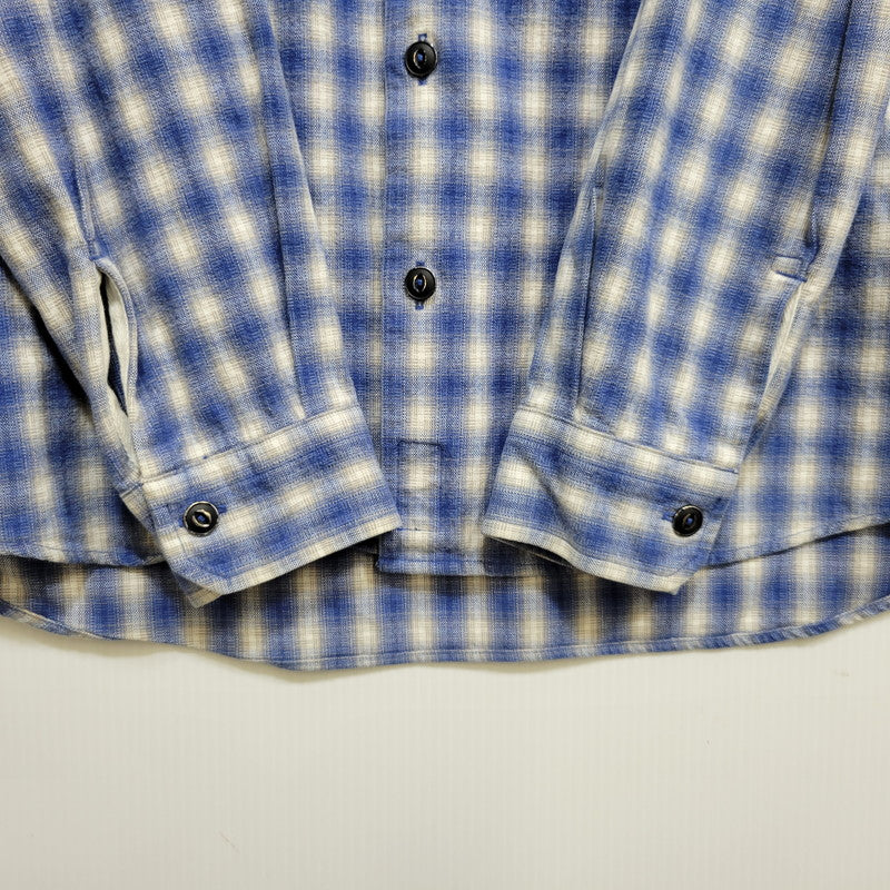 【中古品】【メンズ】 BEDWIN&THE HEARTBREAKERS ベドウィンアンドザハートブレイカーズ OMBRE CHECK LS SHIRT オンブレ チェック ロングスリーブ シャツ トップス 長袖 142-260710-cs-15-izu サイズ：不明 カラー：ブルー 万代Net店