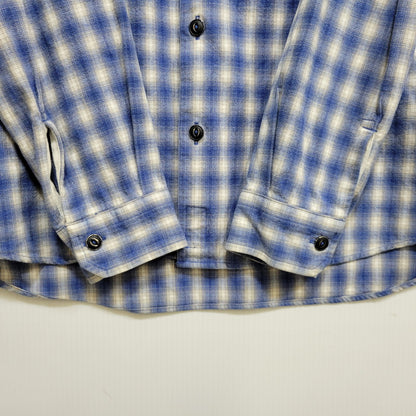 【中古品】【メンズ】 BEDWIN&THE HEARTBREAKERS ベドウィンアンドザハートブレイカーズ OMBRE CHECK LS SHIRT オンブレ チェック ロングスリーブ シャツ トップス 長袖 142-260710-cs-15-izu サイズ：不明 カラー：ブルー 万代Net店