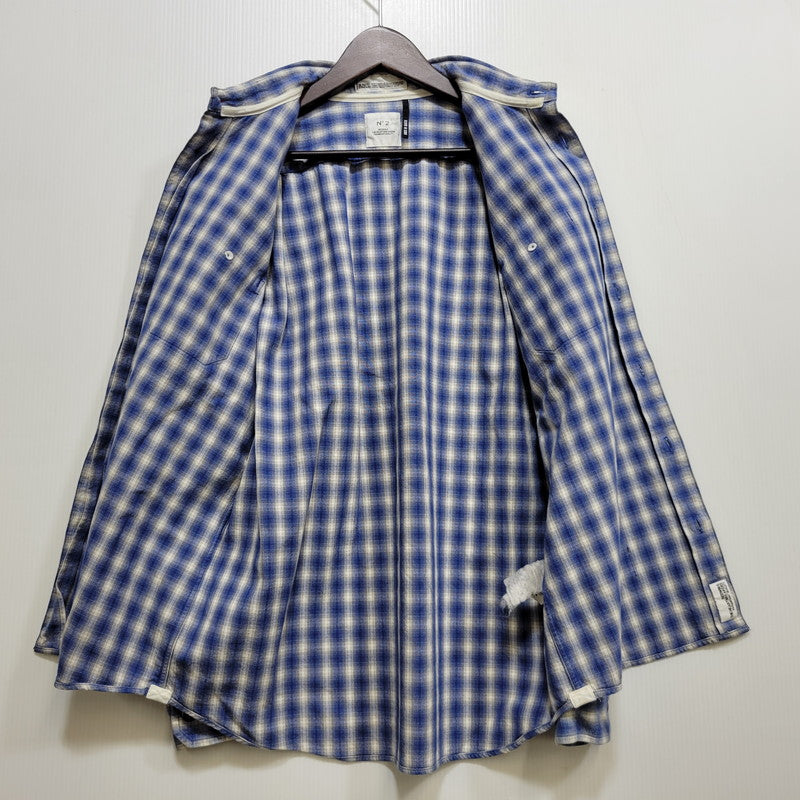 【中古品】【メンズ】 BEDWIN&THE HEARTBREAKERS ベドウィンアンドザハートブレイカーズ OMBRE CHECK LS SHIRT オンブレ チェック ロングスリーブ シャツ トップス 長袖 142-260710-cs-15-izu サイズ：不明 カラー：ブルー 万代Net店