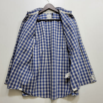【中古品】【メンズ】 BEDWIN&THE HEARTBREAKERS ベドウィンアンドザハートブレイカーズ OMBRE CHECK LS SHIRT オンブレ チェック ロングスリーブ シャツ トップス 長袖 142-260710-cs-15-izu サイズ：不明 カラー：ブルー 万代Net店