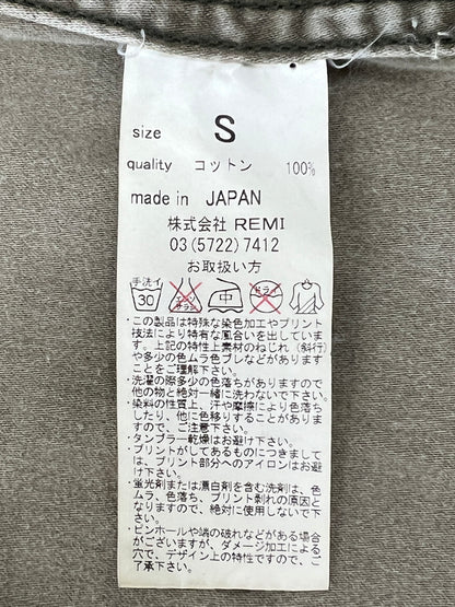 【現状渡し品】【メンズ】 REMI RELIEF レミレリーフ L/S STUDS MILITARY SHIRT ロングスリーブ スタッズ ミリタリーシャツ 長袖 トップス 140-260803-kk-24-hon サイズ：S カラー：カーキ 万代Net店