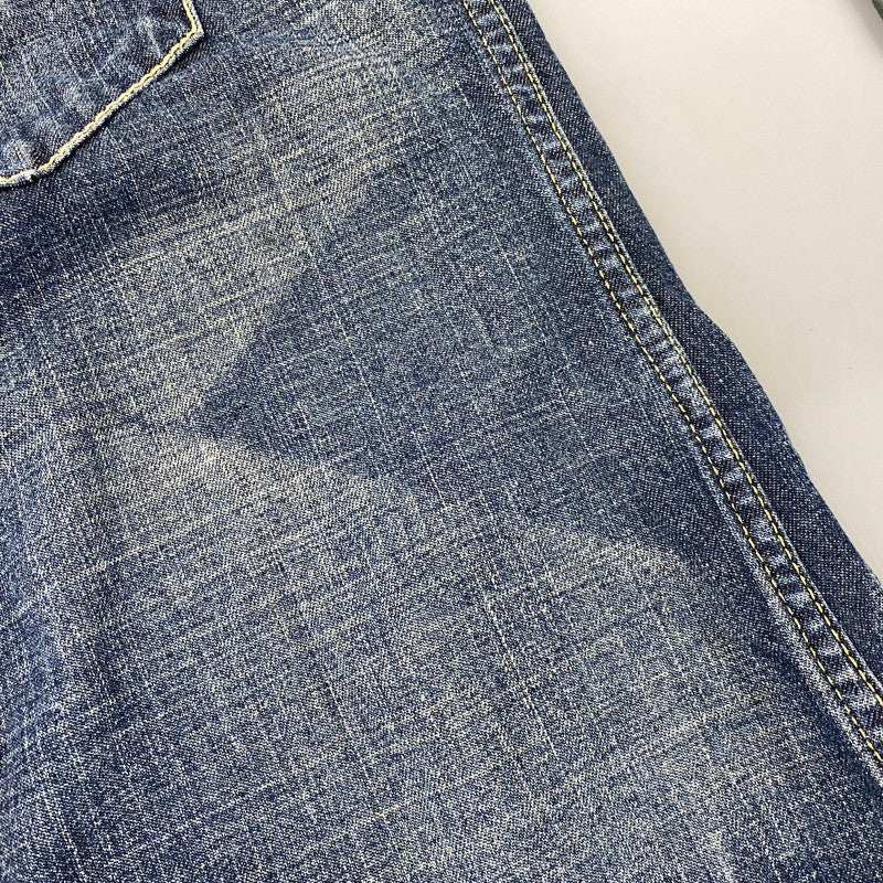 【中古品】【メンズ】 Levi's リーバイス REDLOOP DENIM WESTERN S/S SHIRT 62599-50 レッドループ デニム ウエスタン ショートスリーブ シャツ 半袖 146-260718-as-01-izu サイズ：M カラー：インディゴ 万代Net店
