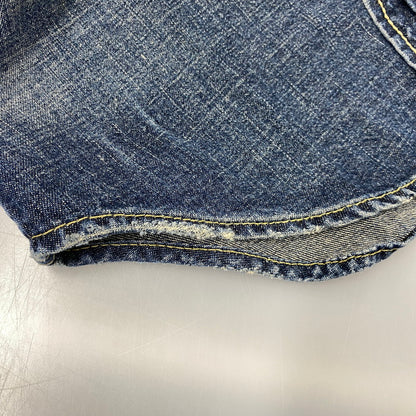 【中古品】【メンズ】 Levi's リーバイス REDLOOP DENIM WESTERN S/S SHIRT 62599-50 レッドループ デニム ウエスタン ショートスリーブ シャツ 半袖 146-260718-as-01-izu サイズ：M カラー：インディゴ 万代Net店