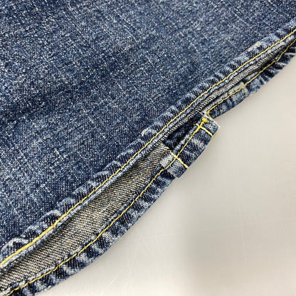 【中古品】【メンズ】 Levi's リーバイス REDLOOP DENIM WESTERN S/S SHIRT 62599-50 レッドループ デニム ウエスタン ショートスリーブ シャツ 半袖 146-260718-as-01-izu サイズ：M カラー：インディゴ 万代Net店