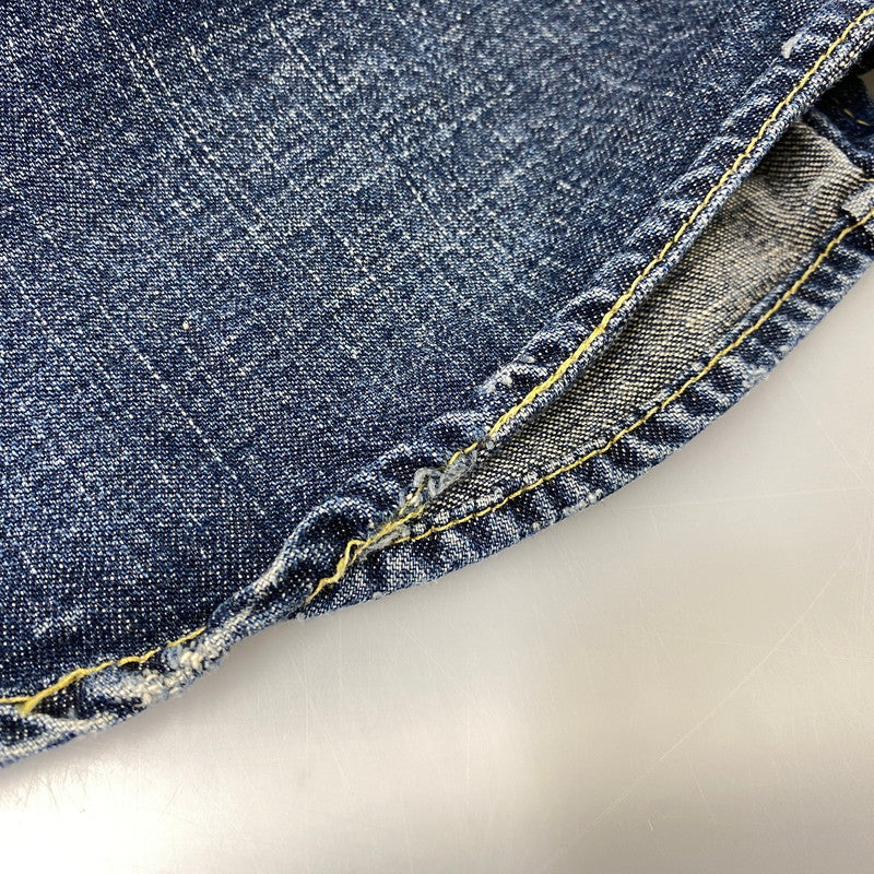 【中古品】【メンズ】 Levi's リーバイス REDLOOP DENIM WESTERN S/S SHIRT 62599-50 レッドループ デニム ウエスタン ショートスリーブ シャツ 半袖 146-260718-as-01-izu サイズ：M カラー：インディゴ 万代Net店