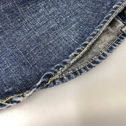 【中古品】【メンズ】 Levi's リーバイス REDLOOP DENIM WESTERN S/S SHIRT 62599-50 レッドループ デニム ウエスタン ショートスリーブ シャツ 半袖 146-260718-as-01-izu サイズ：M カラー：インディゴ 万代Net店