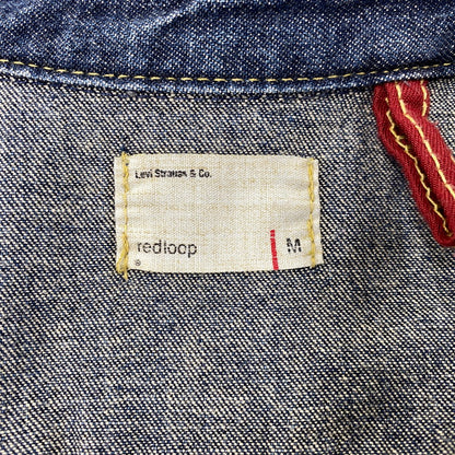 【中古品】【メンズ】 Levi's リーバイス REDLOOP DENIM WESTERN S/S SHIRT 62599-50 レッドループ デニム ウエスタン ショートスリーブ シャツ 半袖 146-260718-as-01-izu サイズ：M カラー：インディゴ 万代Net店