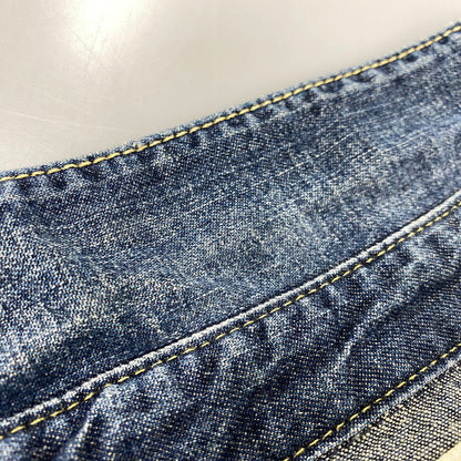 【中古品】【メンズ】 Levi's リーバイス REDLOOP DENIM WESTERN S/S SHIRT 62599-50 レッドループ デニム ウエスタン ショートスリーブ シャツ 半袖 146-260718-as-01-izu サイズ：M カラー：インディゴ 万代Net店