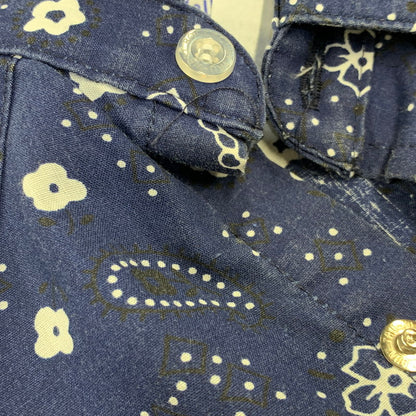 【中古品】【メンズ】 ROCK MOUNT ロックマウント 推定70S-80S USA製 L S WESTERN SHIRT ロングスリーブ ウエスタン シャツ トップス 長袖 145-260712-ya-19-izu サイズ：14.5×32 カラー：ブルー 万代Net店