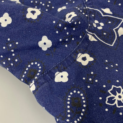 【中古品】【メンズ】 ROCK MOUNT ロックマウント 推定70S-80S USA製 L S WESTERN SHIRT ロングスリーブ ウエスタン シャツ トップス 長袖 145-260712-ya-19-izu サイズ：14.5×32 カラー：ブルー 万代Net店