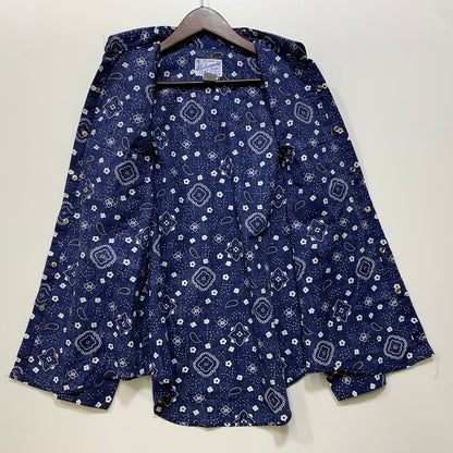 【中古品】【メンズ】 ROCK MOUNT ロックマウント 推定70S-80S USA製 L S WESTERN SHIRT ロングスリーブ ウエスタン シャツ トップス 長袖 145-260712-ya-19-izu サイズ：14.5×32 カラー：ブルー 万代Net店