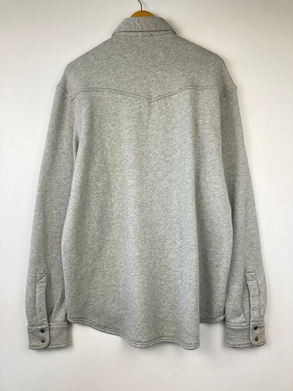 【中古品】【メンズ】 DIESEL ディーゼル S-OCEAN-E1 A06265 0DGAG エス オーシャン E1 スウェット シャツ ジャケット トップス 147-260807-SH-02-hon サイズ：L カラー：グレー 万代Net店