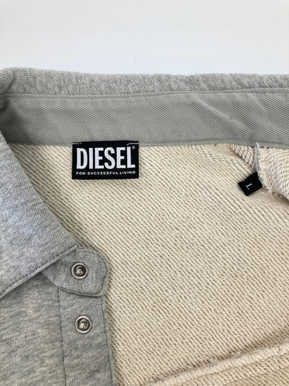 【中古品】【メンズ】 DIESEL ディーゼル S-OCEAN-E1 A06265 0DGAG エス オーシャン E1 スウェット シャツ ジャケット トップス 147-260807-SH-02-hon サイズ：L カラー：グレー 万代Net店