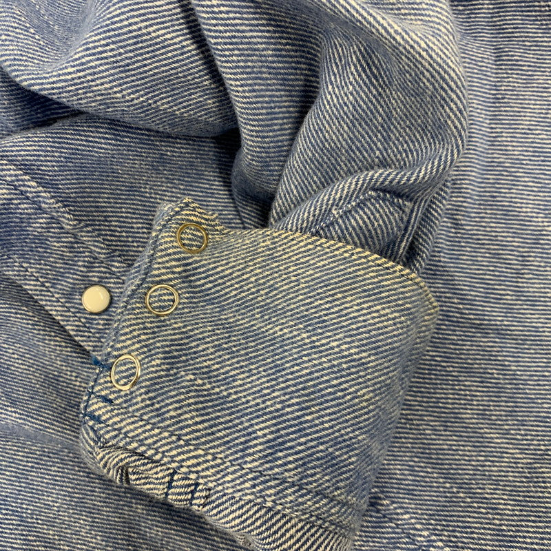 【中古品】【メンズ】 VISVIM ビズビム COTTON WESTERN L/S SHIRT VS0001928 コットン ウエスタン ロングスリーブ シャツ 長袖 140-260712-as-02-izu サイズ：2 カラー：ブルー 万代Net店