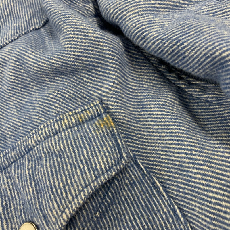 【中古品】【メンズ】 VISVIM ビズビム COTTON WESTERN L/S SHIRT VS0001928 コットン ウエスタン ロングスリーブ シャツ 長袖 140-260712-as-02-izu サイズ：2 カラー：ブルー 万代Net店