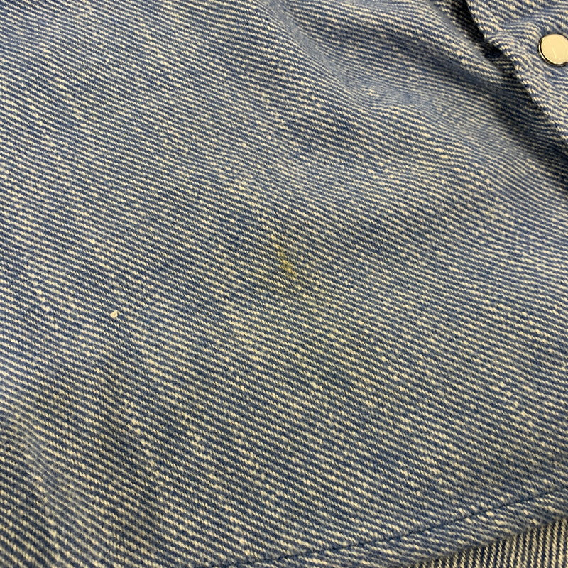 【中古品】【メンズ】 VISVIM ビズビム COTTON WESTERN L/S SHIRT VS0001928 コットン ウエスタン ロングスリーブ シャツ 長袖 140-260712-as-02-izu サイズ：2 カラー：ブルー 万代Net店