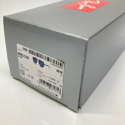 【中古品】【メンズ】 RayｰBan レイバン SUNGLAS RB3724D ダブルブリッジデザイン サングラス アイウェア アクセサリー 203-260804-kk-31-hon サイズ：59ロ18-145 カラー：ブラック 万代Net店