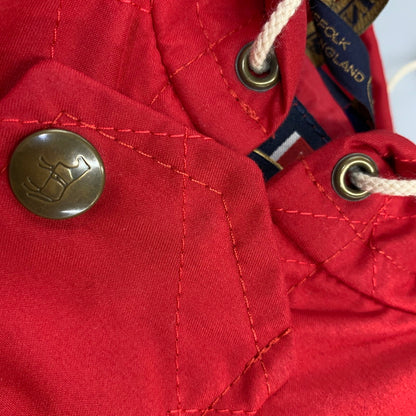 【中古品】【メンズ】 LAVENHAM ラベンハム 14S-W-MF ZIUP QUILTING HOODED JACKET ジップアップ キルティング フーデッド ジャケット アウター 141-260814-cs-20-izu サイズ：36 カラー：レッド 万代Net店