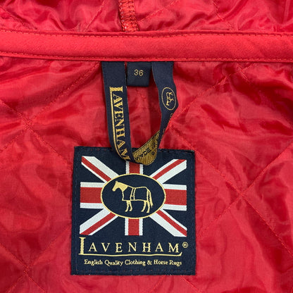 【中古品】【メンズ】 LAVENHAM ラベンハム 14S-W-MF ZIUP QUILTING HOODED JACKET ジップアップ キルティング フーデッド ジャケット アウター 141-260814-cs-20-izu サイズ：36 カラー：レッド 万代Net店