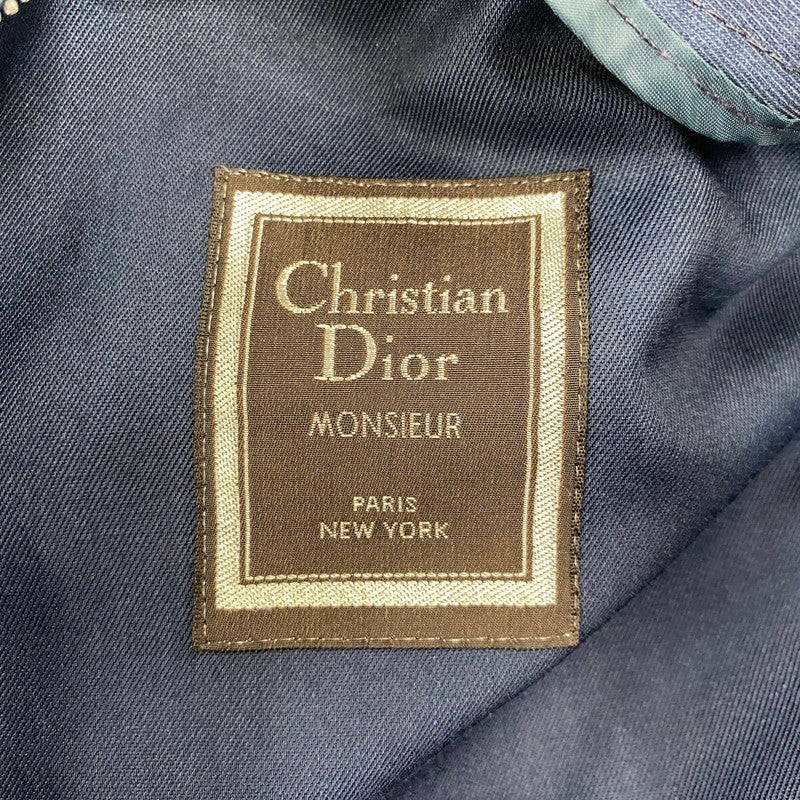 【中古品】【メンズ】 CHRISTIAN DIOR MONSIEUR クリスチャンディオール ムッシュ DOUBLE-BREAST TRENCH COAT ダブルブレスト トレンチコート 146-260719-as-09-izu サイズ：44R カラー：ネイビー 万代Net店