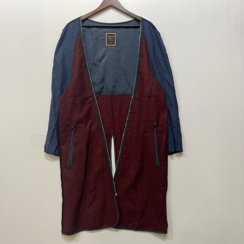 【中古品】【メンズ】 CHRISTIAN DIOR MONSIEUR クリスチャンディオール ムッシュ DOUBLE-BREAST TRENCH COAT ダブルブレスト トレンチコート 146-260719-as-09-izu サイズ：44R カラー：ネイビー 万代Net店