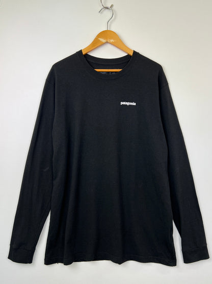 【中古品】【メンズ】 patagonia パタゴニア Long-Sleeved P-6 Logo Responsibili-Tee STY39161 ロングスリーブ P-6 ロゴ レスポンシビリティー トップス 144-260808-SH-17-hon サイズ：L カラー：ブラック 万代Net店