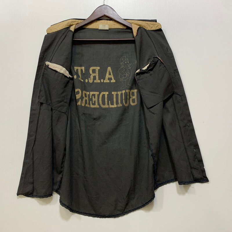 【中古品】【メンズ】 KING LOUIE キングルイ CREATIONタグ USA製 70’S BOWLING SHIRT ボーリング シャツ トップス 半袖 146-260730-cs-20-izu サイズ：L カラー：ブラック系 万代Net店