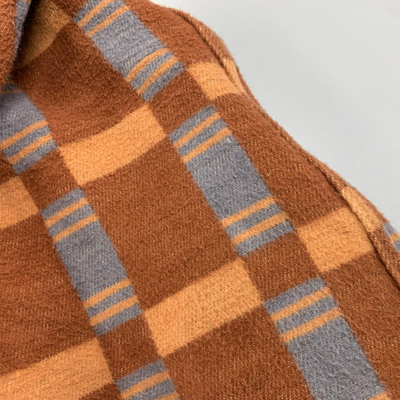 【中古品】【メンズ】 JOHN GLUCKOW ジョングラッコー LOT JG-22 THE HEATER ザ ヒーター HEAVY FLANNEL LS SHIRT ヘビー フランネル ロングスリーブ シャツ トップス 長袖 145-260717-cs-11-izu サイズ：不明 カラー：ブラウン 万代Net店
