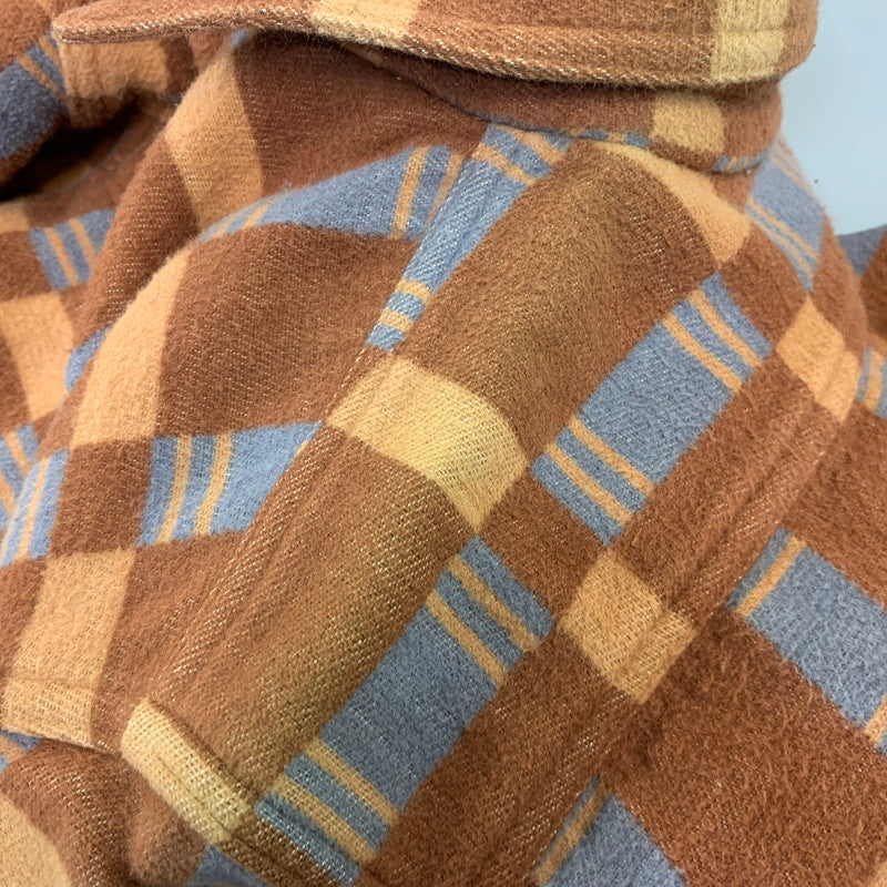 【中古品】【メンズ】 JOHN GLUCKOW ジョングラッコー LOT JG-22 THE HEATER ザ ヒーター HEAVY FLANNEL LS SHIRT ヘビー フランネル ロングスリーブ シャツ トップス 長袖 145-260717-cs-11-izu サイズ：不明 カラー：ブラウン 万代Net店