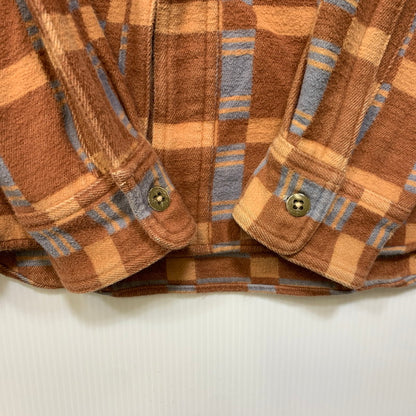 【中古品】【メンズ】 JOHN GLUCKOW ジョングラッコー LOT JG-22 THE HEATER ザ ヒーター HEAVY FLANNEL LS SHIRT ヘビー フランネル ロングスリーブ シャツ トップス 長袖 145-260717-cs-11-izu サイズ：不明 カラー：ブラウン 万代Net店