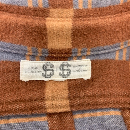 【中古品】【メンズ】 JOHN GLUCKOW ジョングラッコー LOT JG-22 THE HEATER ザ ヒーター HEAVY FLANNEL LS SHIRT ヘビー フランネル ロングスリーブ シャツ トップス 長袖 145-260717-cs-11-izu サイズ：不明 カラー：ブラウン 万代Net店