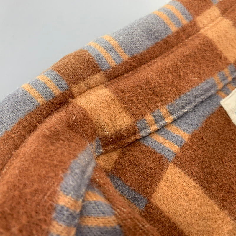 【中古品】【メンズ】 JOHN GLUCKOW ジョングラッコー LOT JG-22 THE HEATER ザ ヒーター HEAVY FLANNEL LS SHIRT ヘビー フランネル ロングスリーブ シャツ トップス 長袖 145-260717-cs-11-izu サイズ：不明 カラー：ブラウン 万代Net店