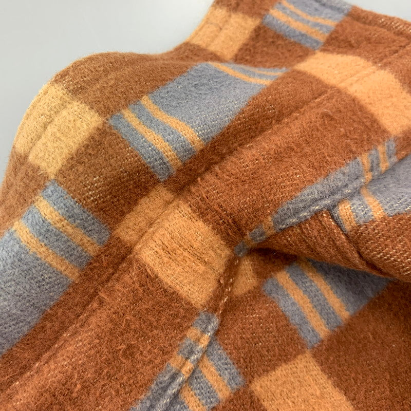 【中古品】【メンズ】 JOHN GLUCKOW ジョングラッコー LOT JG-22 THE HEATER ザ ヒーター HEAVY FLANNEL LS SHIRT ヘビー フランネル ロングスリーブ シャツ トップス 長袖 145-260717-cs-11-izu サイズ：不明 カラー：ブラウン 万代Net店