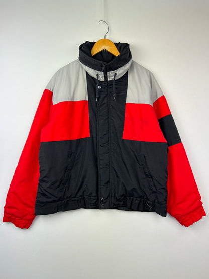 【現状渡し品】【メンズ】 St.John's Bay セントジョンズベイ Color Block Nylon Jacket カラーブロックナイロンジャケット アウター 146-260809-SH-12-hon サイズ：L カラー：レッド ブラック グレー 万代Net店